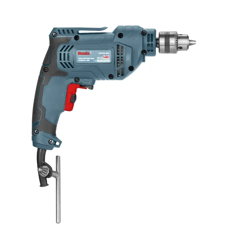 دریل برقی 10 میلی‌متری آچاری 450 وات 3300 دور رونیکس 2112 Ronix