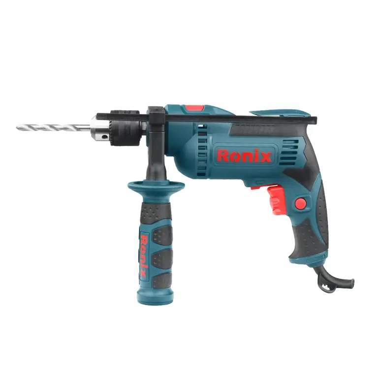 دریل 13 میلی متری چکشی سه نظام آچاری 810وات بدون کیف رونیکس 2210c Ronix